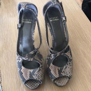 Stuart Weitzman Snakeskin Sandal